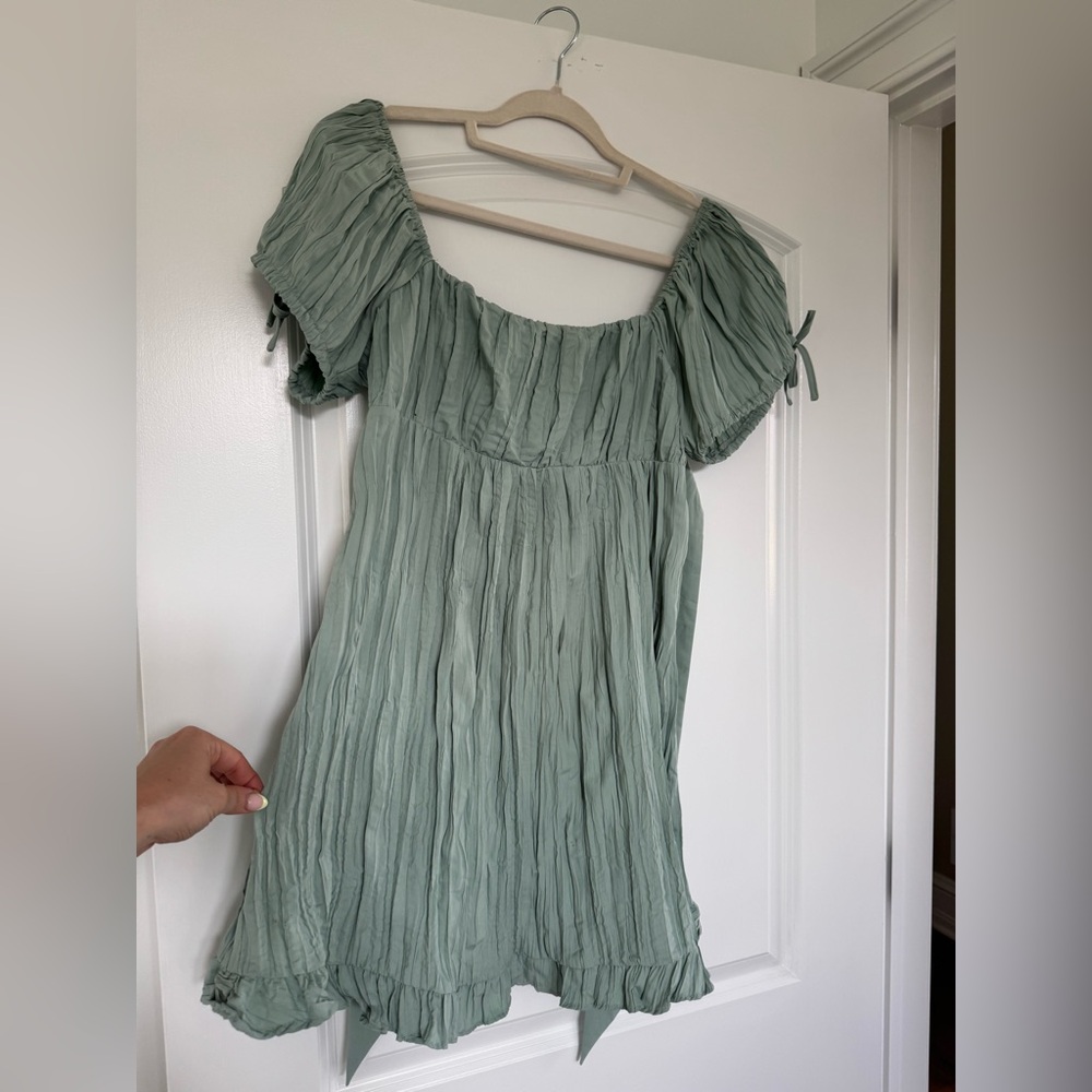 Kimchi Blue Sage Green Babydoll Dress